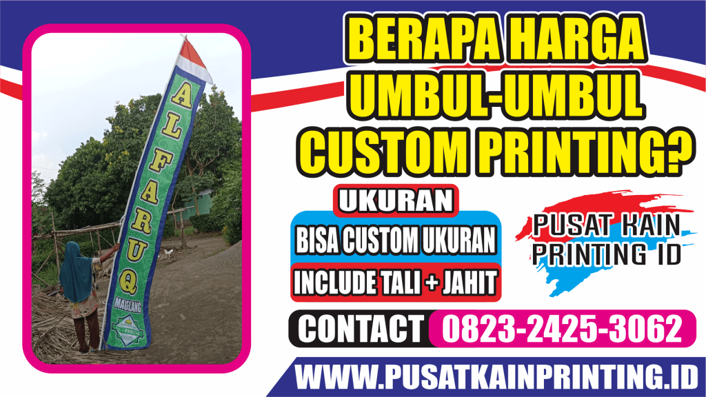Cetak Umbul Umbul Majelis Murah Custom Printing